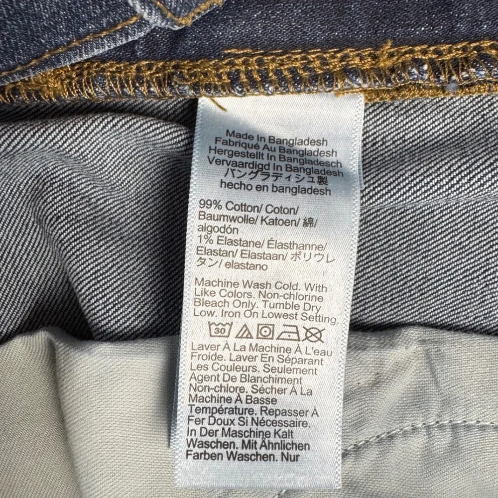 J.Crew Flex Jeans Mens W30 L30 Straight Leg Dark Wash Indigo Denim Classic Fit